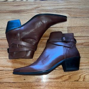 Brown asos Cuban boots